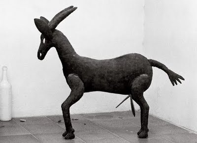 Haitian folk art (iron goat) 