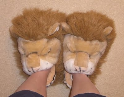 Big Furry Lionhead slippers