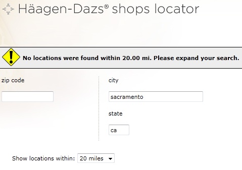 haagen dazs stores sacramento