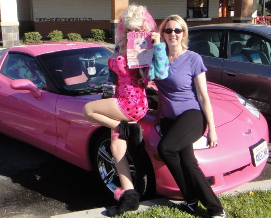 Angelyne, pink corvette, 2011, earth girls are easy