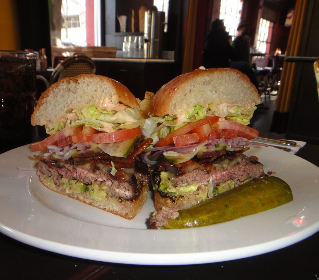 cafe bernardo, bacon cheeseburger