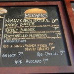 cafe bernardo, burger menu, sacramento