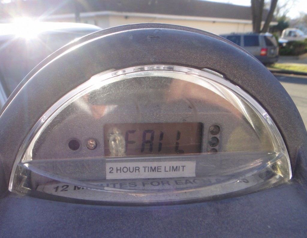 parking meter, fail, expired